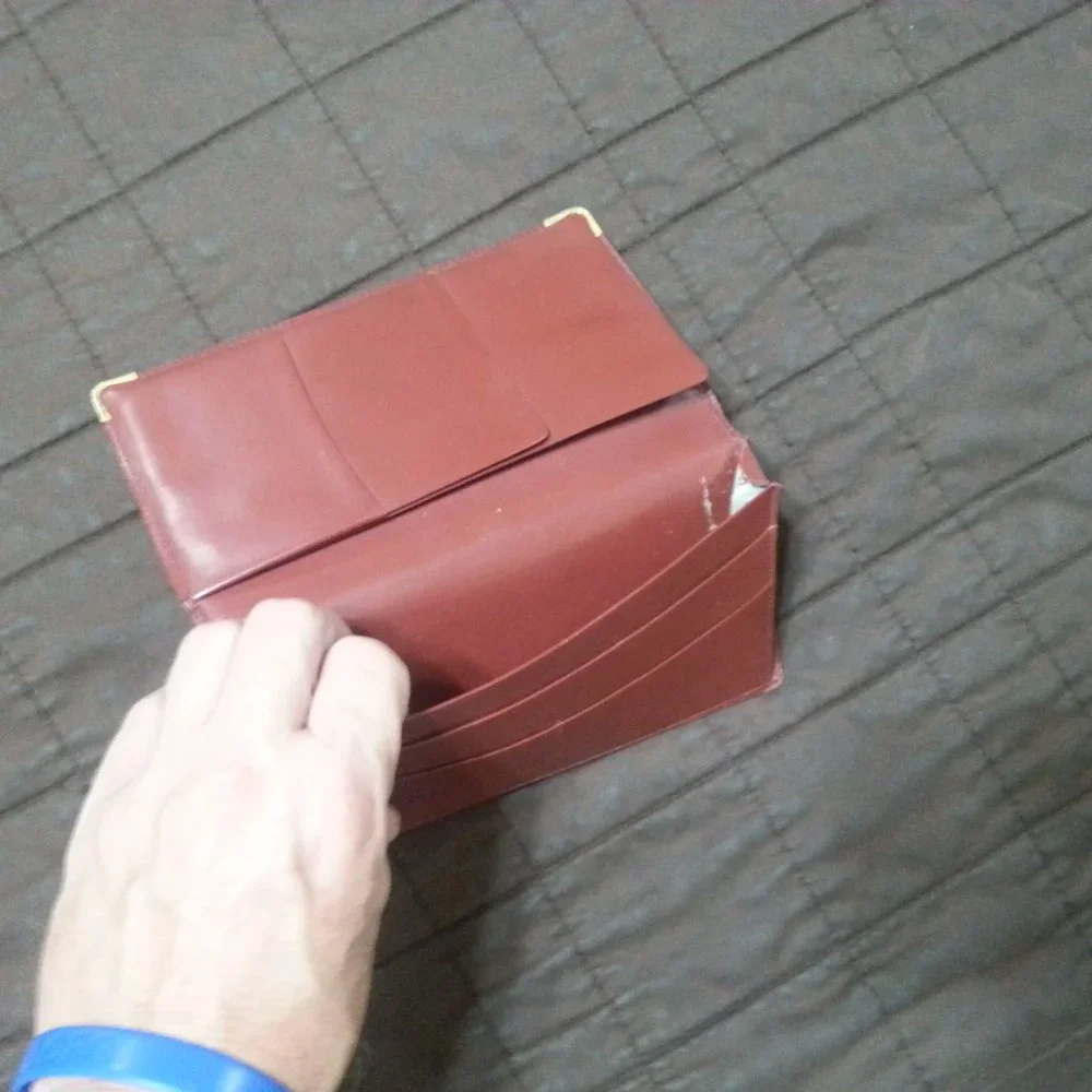 Vintage Cartier Long Wallet / Check holder Bifold Unisex - Picture 8 of 9